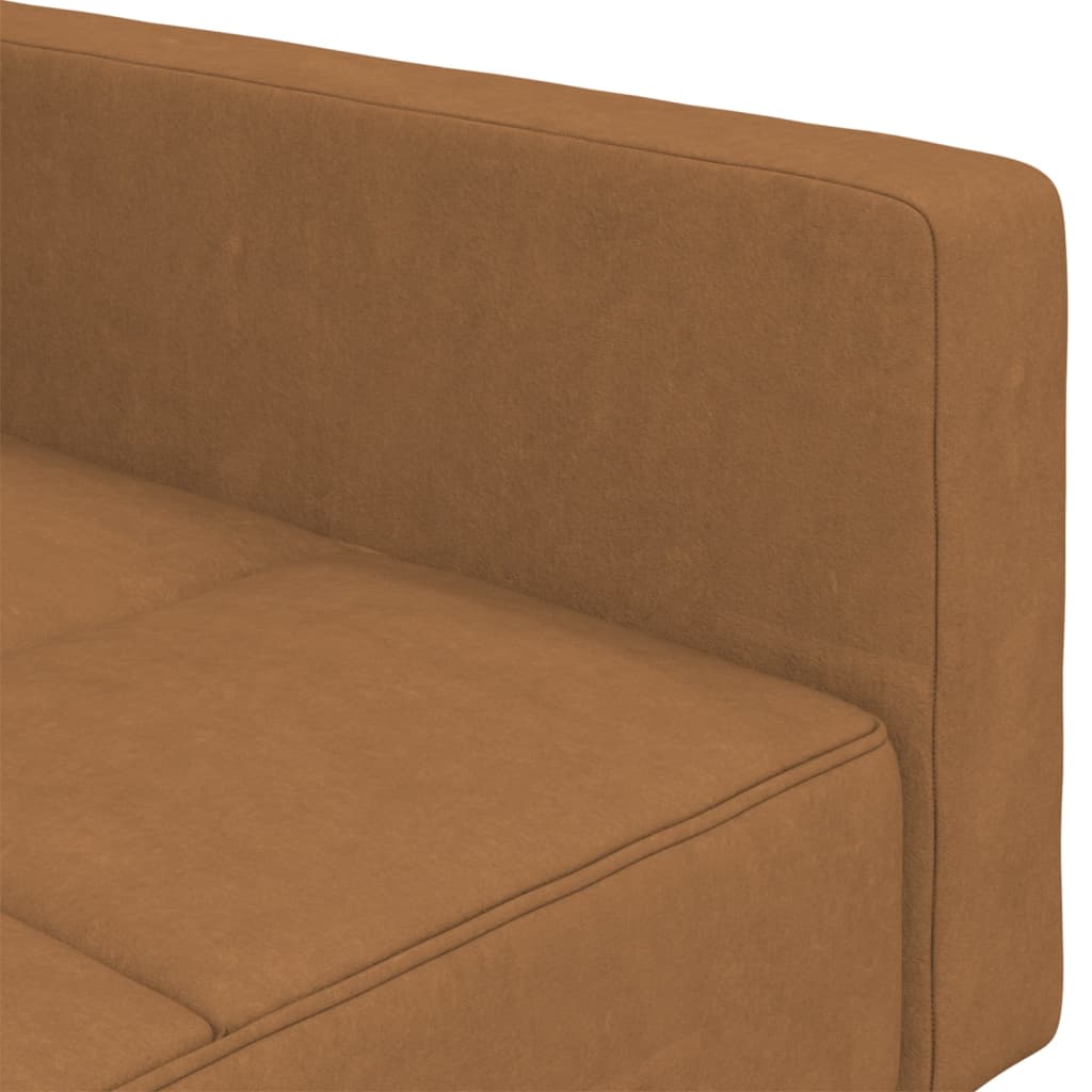 Schlafsofa 2-Sitzer Taupe Mikrofaser