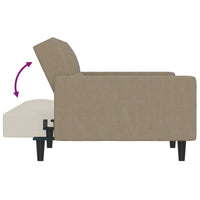 Thumbnail for Schlafsofa 2-Sitzer Hellgrau Mikrofaser