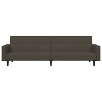 Thumbnail for Schlafsofa 2-Sitzer Dunkelgrau Mikrofaser