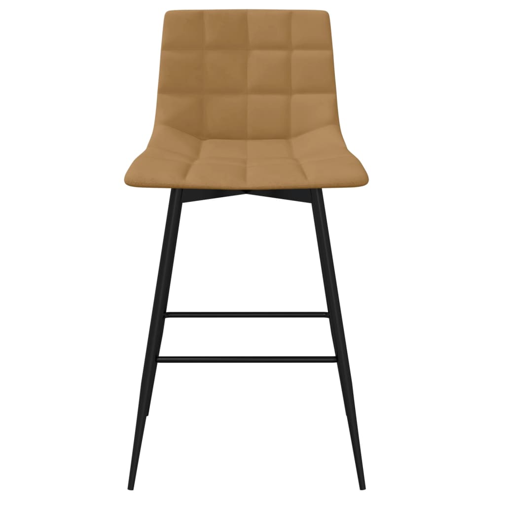 Barhocker Braun Samt