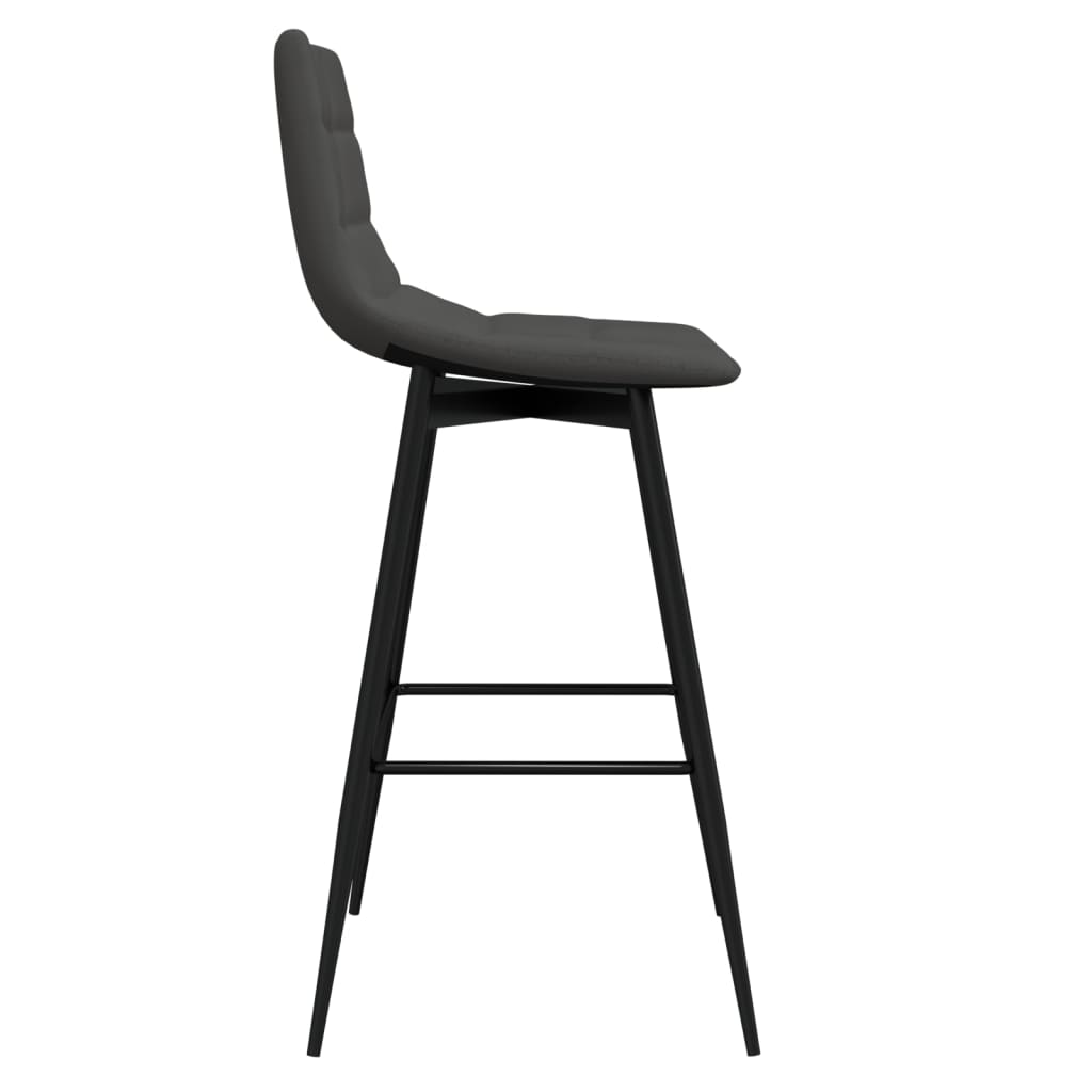 Barhocker Dunkelgrau Samt