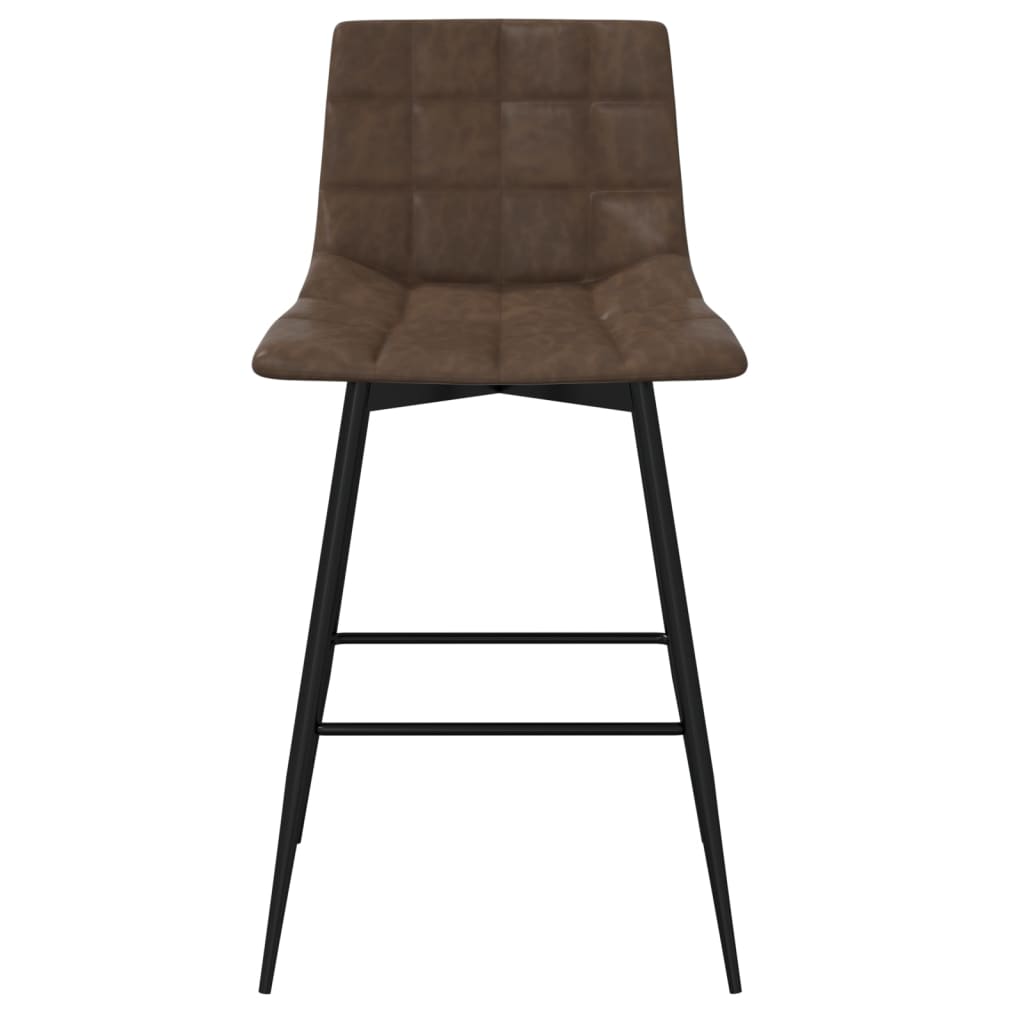 Barhocker Dunkelbraun Kunstleder
