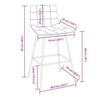 Thumbnail for Barhocker Dunkelbraun Kunstleder
