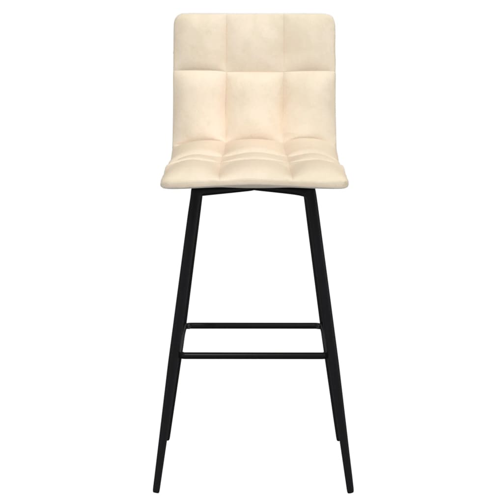 Barhocker Creme Samt