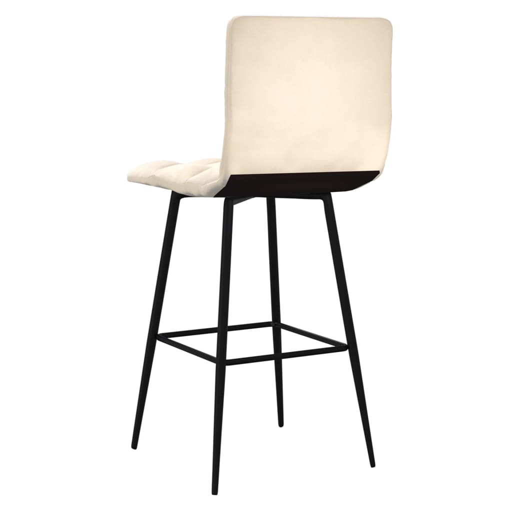 Barhocker Creme Samt