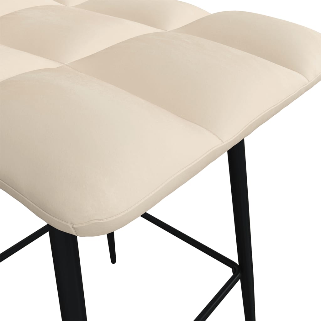 Barhocker Creme Samt