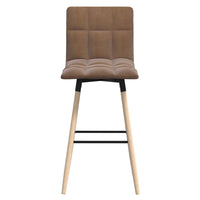 Thumbnail for Barhocker 2 Stk. Taupe Stoff