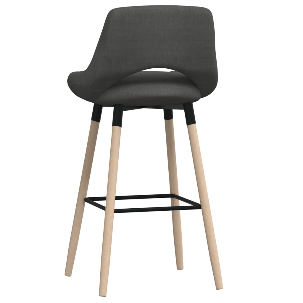 Barhocker Dunkelgrau Stoff