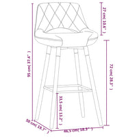 Thumbnail for Barhocker Dunkelgrau Stoff