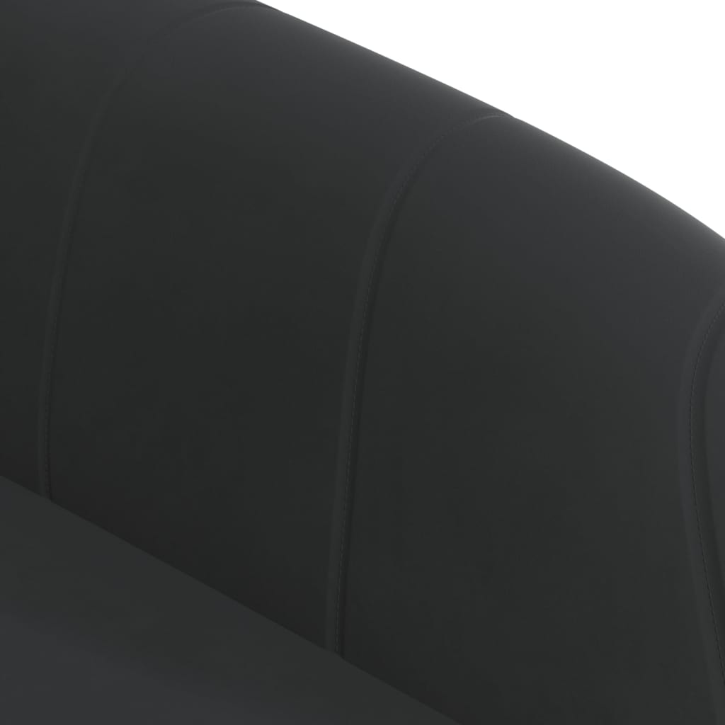 Barhocker Schwarz Samt