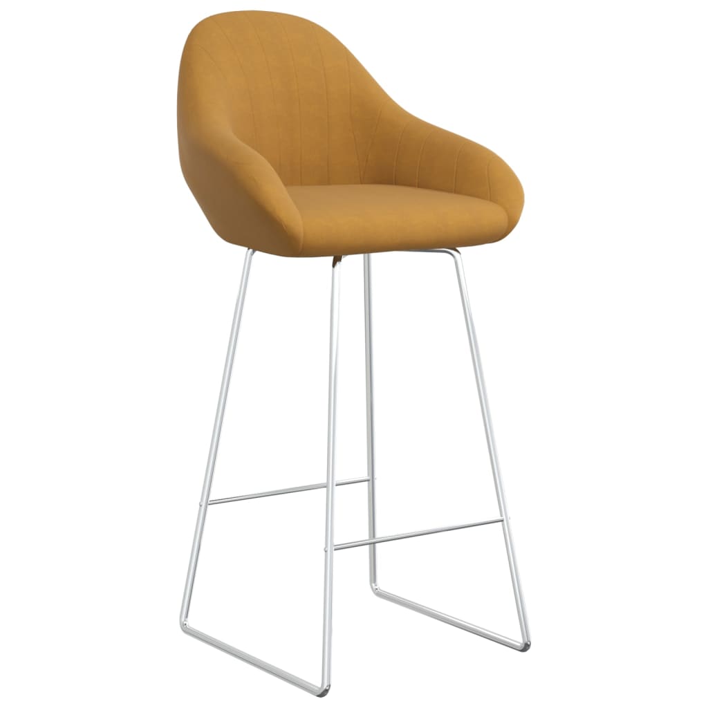 Barhocker Braun Samt