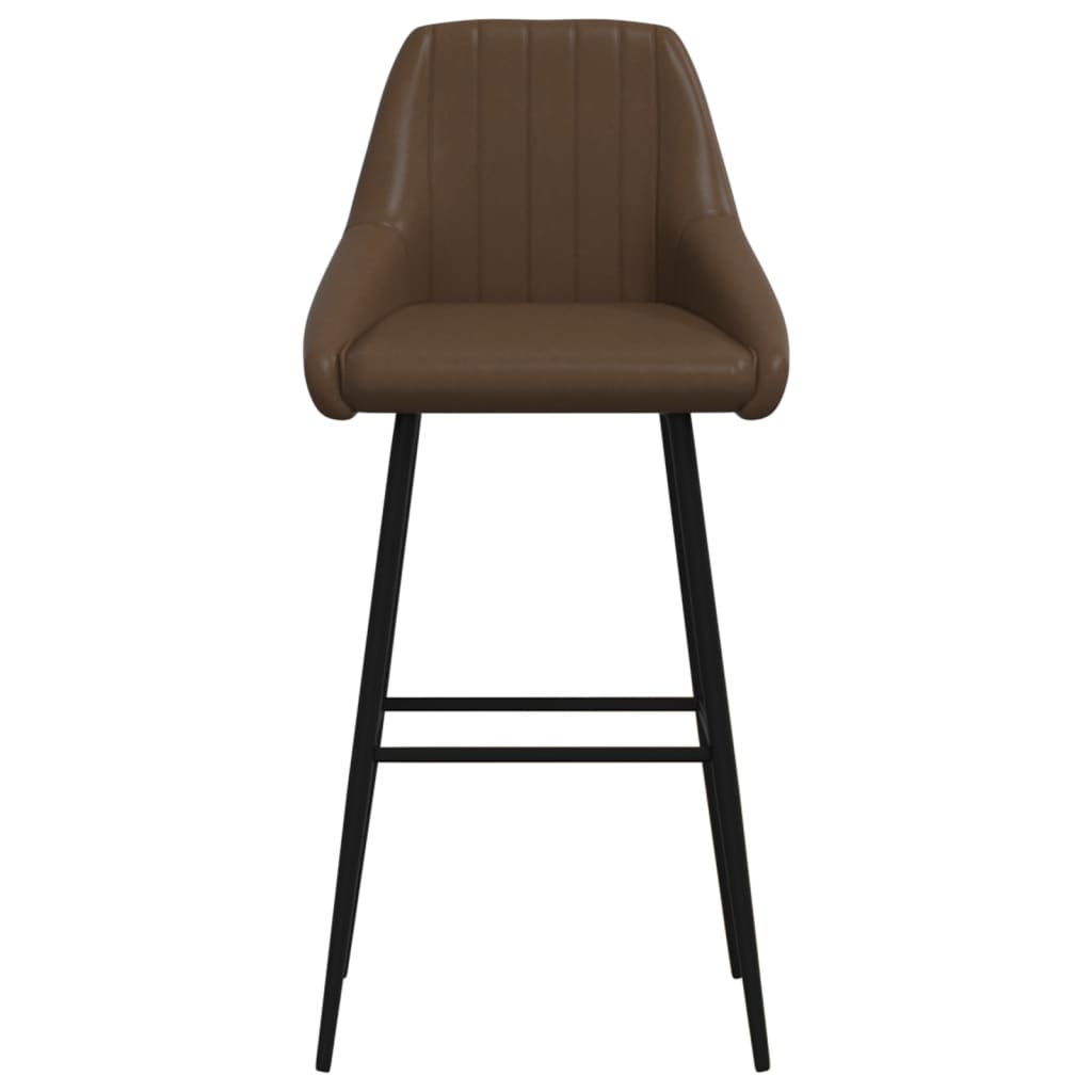 Barhocker Dunkelbraun Kunstleder