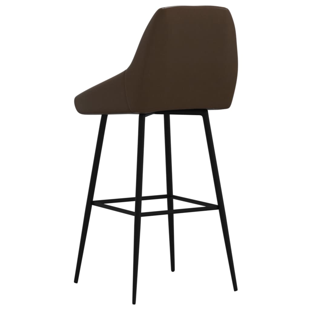 Barhocker Dunkelbraun Kunstleder
