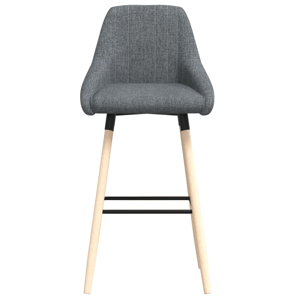 Barhocker Dunkelgrau Stoff