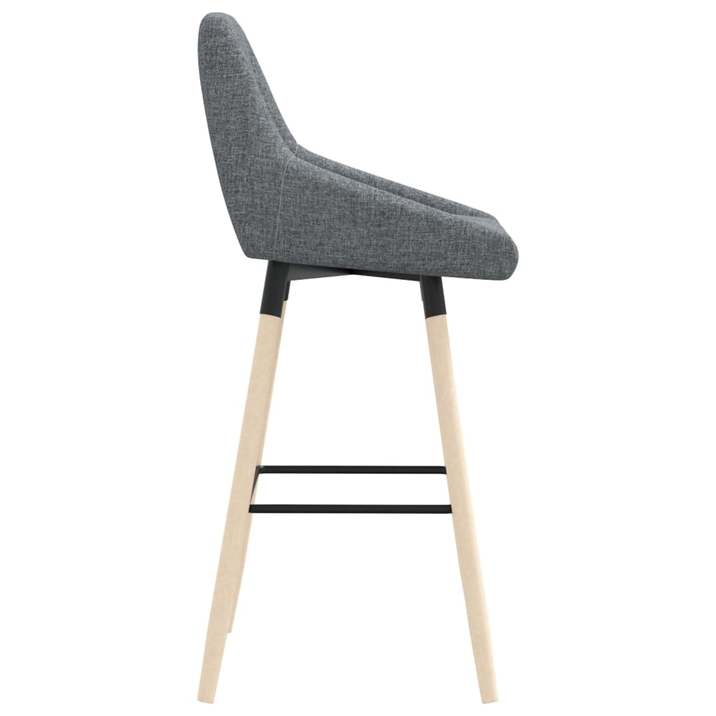 Barhocker Dunkelgrau Stoff