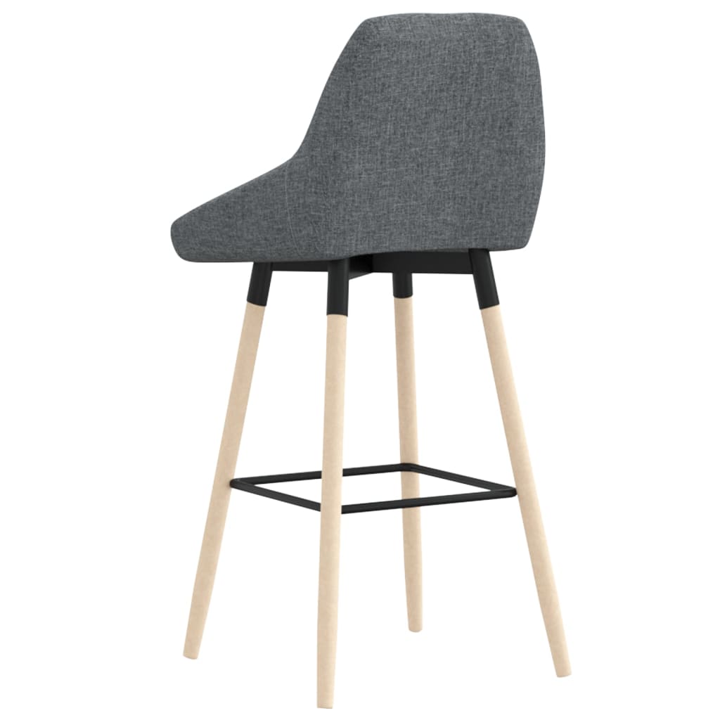 Barhocker Dunkelgrau Stoff