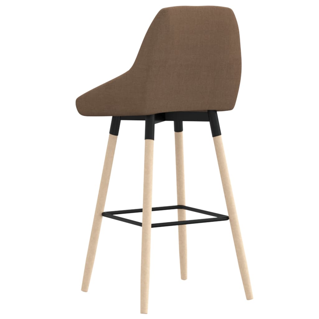 Barhocker 2 Stk. Taupe Stoff
