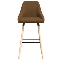 Thumbnail for Barhocker 2 Stk. Braun Stoff