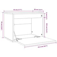 Thumbnail for Wandschrank Honigbraun 45x30x35 cm Massivholz Kiefer