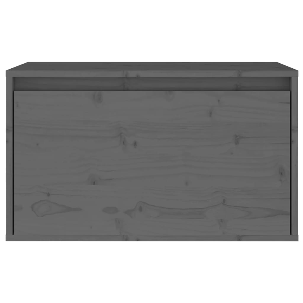 Wandschrank Grau 60x30x35 cm Massivholz Kiefer