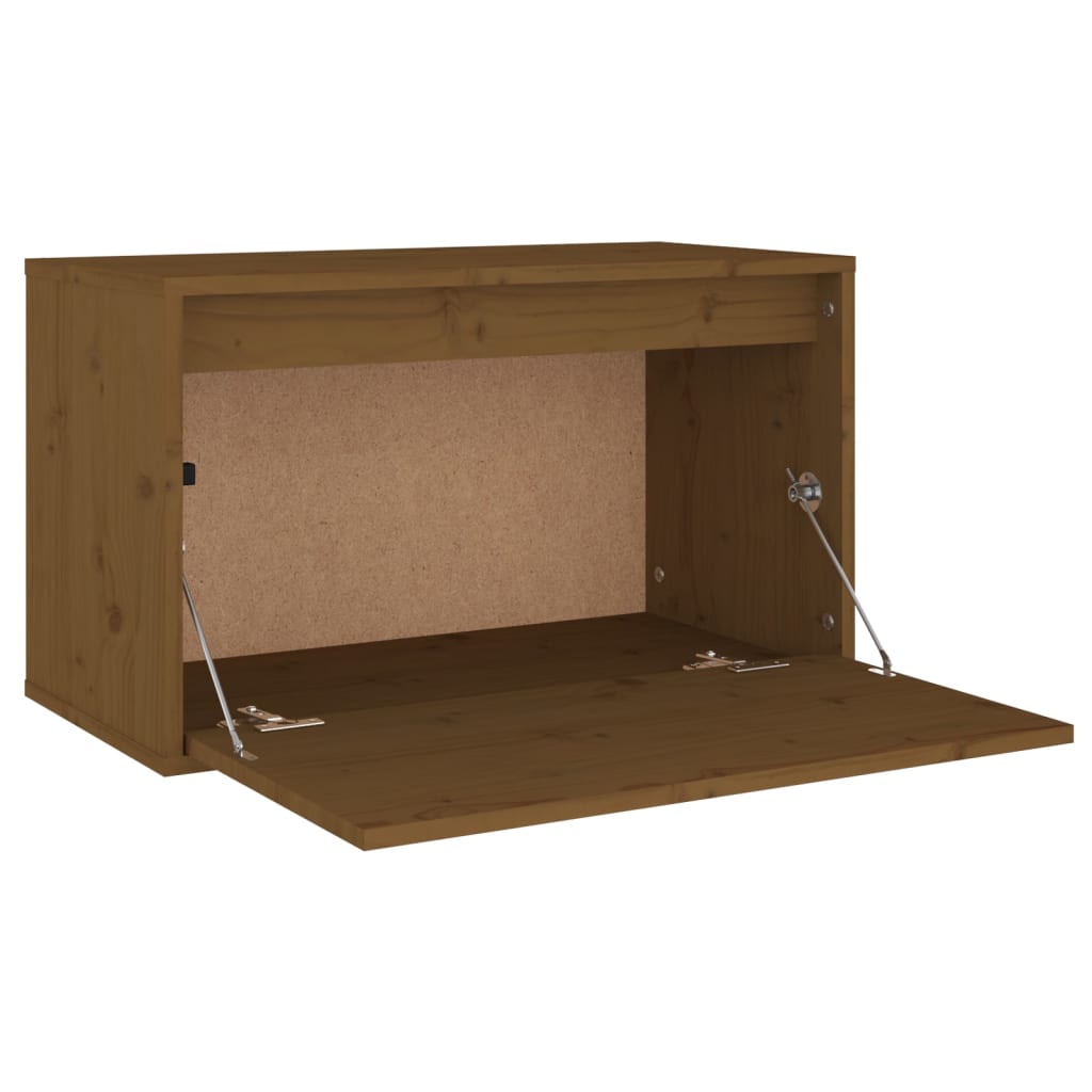 Wandschrank Honigbraun 60x30x35 cm Massivholz Kiefer