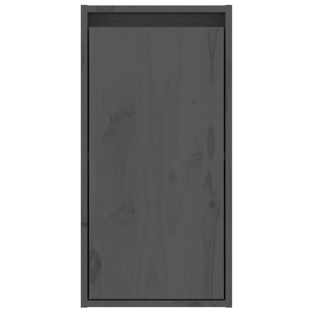 Wandschrank Grau 30x30x60 cm Massivholz Kiefer