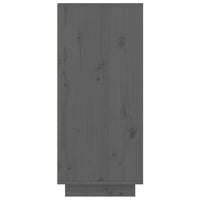 Thumbnail for Schuhschrank Grau 60x35x80 cm Massivholz Kiefer