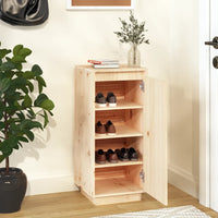 Thumbnail for Schuhschrank 35x35x80 cm Massivholz Kiefer
