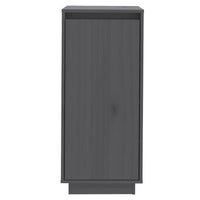 Thumbnail for Schuhschrank Grau 35x35x80 cm Massivholz Kiefer