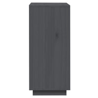 Thumbnail for Schuhschrank Grau 35x35x80 cm Massivholz Kiefer