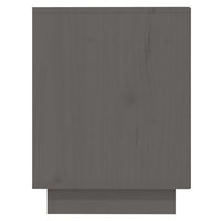 Thumbnail for Schuhregal Grau 110x34x45 cm Massivholz Kiefer