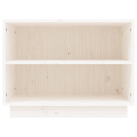 Thumbnail for Schuhschrank Weiß 60x34x45 cm Massivholz Kiefer