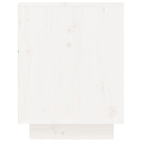 Thumbnail for Schuhschrank Weiß 60x34x45 cm Massivholz Kiefer