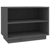 Thumbnail for Schuhschrank Grau 60x34x45 cm Massivholz Kiefer