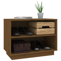 Thumbnail for Schuhschrank Honigbraun 60x34x45 cm Massivholz Kiefer