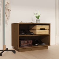 Thumbnail for Schuhschrank Honigbraun 60x34x45 cm Massivholz Kiefer