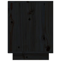 Thumbnail for Schuhschrank Schwarz 60x34x45 cm Massivholz Kiefer