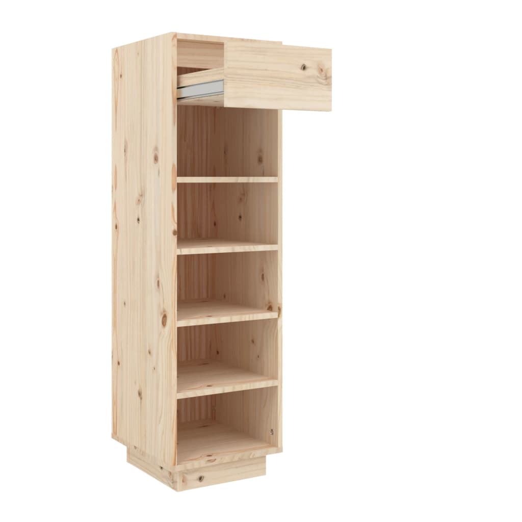 Schuhregal 34x30x105 cm Massivholz Kiefer
