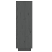 Thumbnail for Schuhregal Grau 34x30x105 cm Massivholz Kiefer