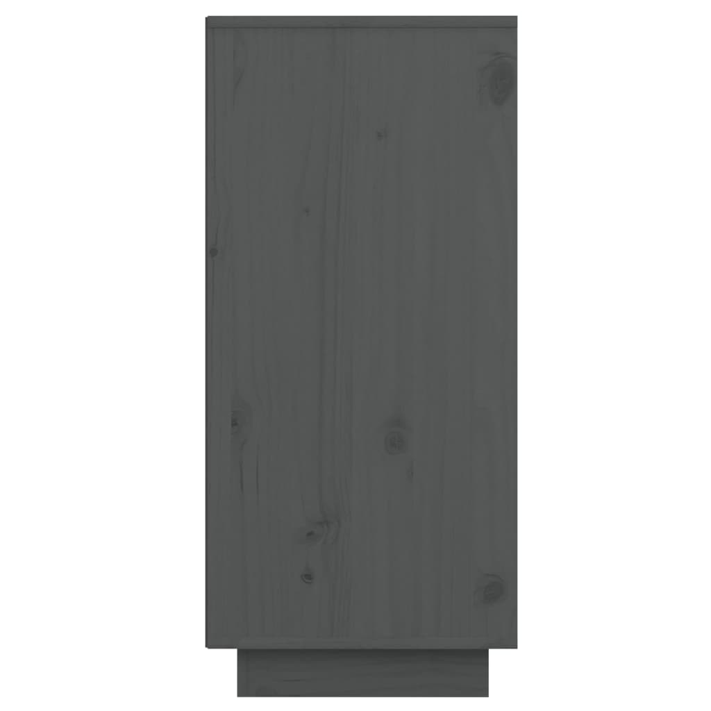Sideboard Grau 60x34x75 cm Massivholz Kiefer