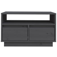 Thumbnail for TV-Schrank Grau 60x35x37 cm Massivholz Kiefer