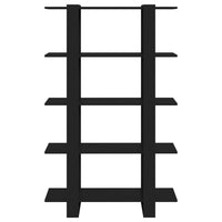 Thumbnail for Bücherregal/Raumteiler Schwarz 100×30×160 cm