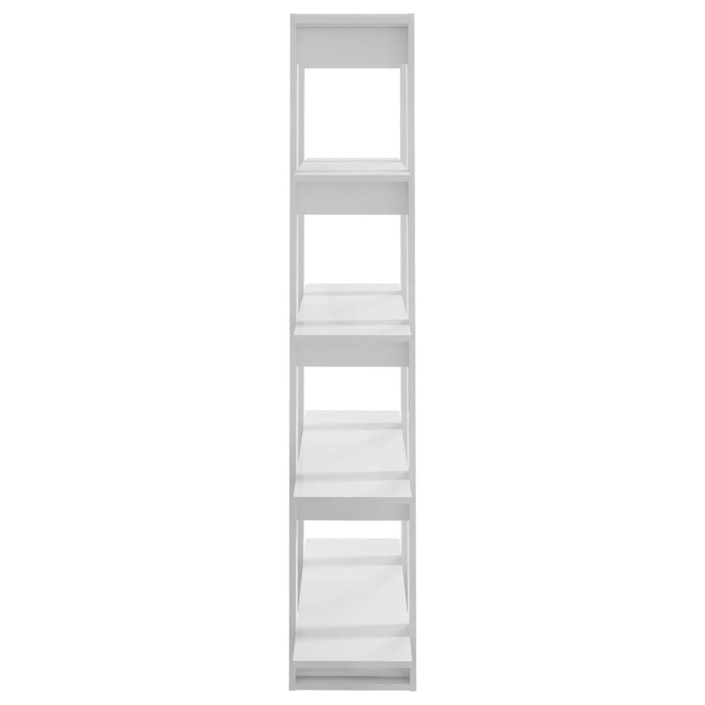 Bücherregal/Raumteiler Hochglanz-Weiß 100x30x160 cm