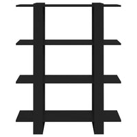 Thumbnail for Bücherregal/Raumteiler Schwarz 100x30x123,5 cm