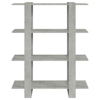 Thumbnail for Bücherregal/Raumteiler Betongrau 100x30x123,5 cm