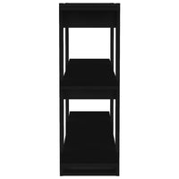 Thumbnail for Bücherregal/Raumteiler Schwarz 100×30×87 cm