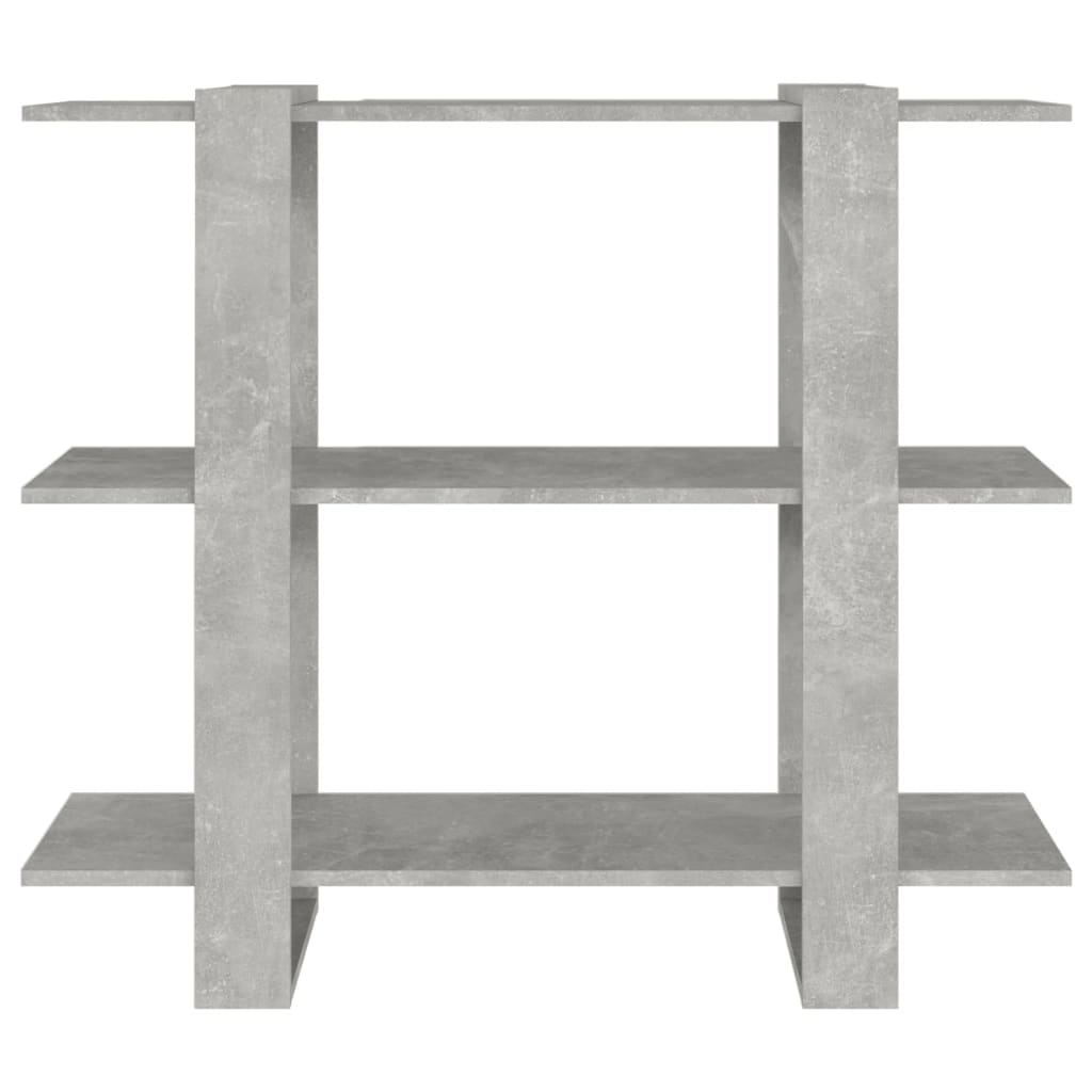 Bücherregal/Raumteiler Betongrau 100x30x87 cm