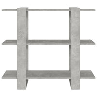 Thumbnail for Bücherregal/Raumteiler Betongrau 100x30x87 cm