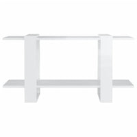 Thumbnail for Bücherregal Hochglanz-Weiß 100x30x51 cm Holzwerkstoff