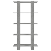 Thumbnail for Bücherregal/Raumteiler Betongrau 80x30x160 cm Spanplatte